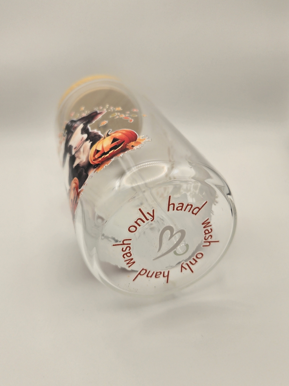Halloween Witch Glass Tumbler with Bamboo Lid 16oz - Picture 5 of 5
